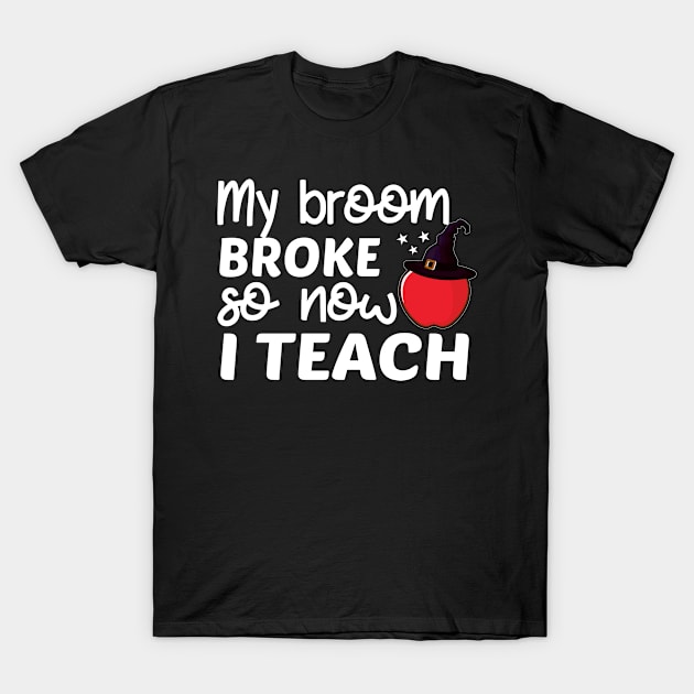 Halloween School Teacher Back To School T-Shirt by FamiLane